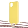 Чехол Upex Alter Eyelets for iPhone 11 Pro Max Daffodil with Twine Mulberry and Fausset Gold (UP107346)