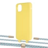 Чохол Upex Alter Eyelets for iPhone 11 Pro Max Daffodil with Twine Turquoise and Fausset Gold (UP107350)