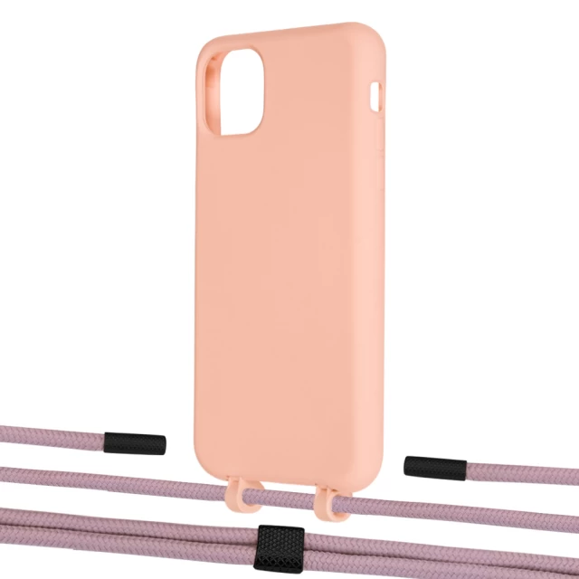 Чохол Upex Alter Eyelets for iPhone 11 Pro Max Tangerine with Twine Rose Gold and Fausset Matte Black (UP107355)