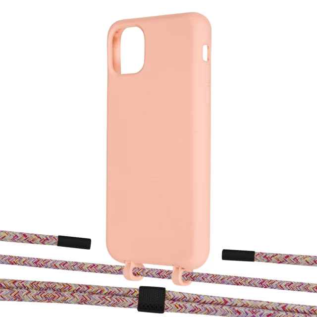 Чохол Upex Alter Eyelets for iPhone 11 Pro Max Tangerine with Twine Mulberry and Fausset Matte Black (UP107363)