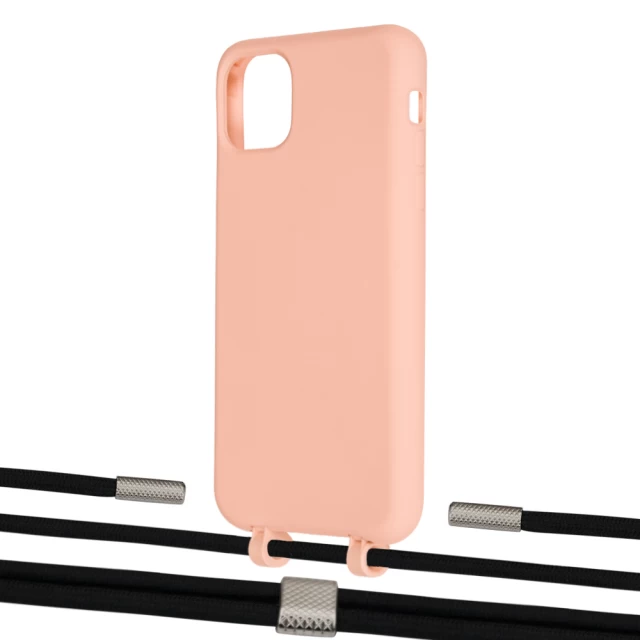 Чехол Upex Alter Eyelets for iPhone 11 Pro Max Tangerine with Twine Black  and Fausset Silver (UP107370)