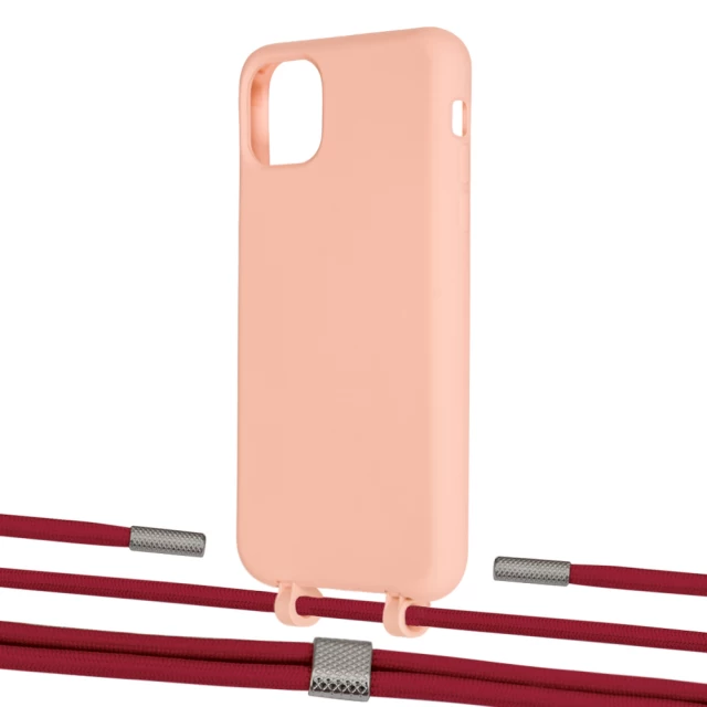 Чохол Upex Alter Eyelets for iPhone 11 Pro Max Tangerine with Twine Red and Fausset Silver (UP107374)