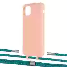 Чехол Upex Alter Eyelets for iPhone 11 Pro Max Tangerine with Twine Cyan and Fausset Silver (UP107381)