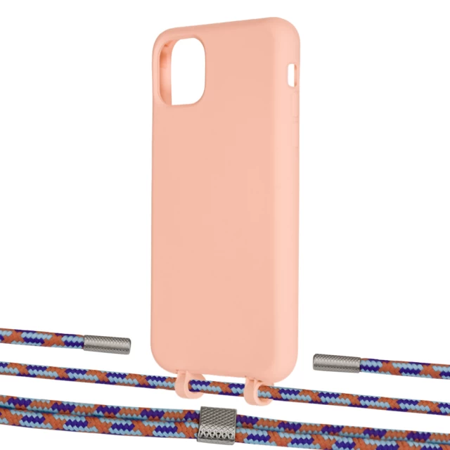 Чохол Upex Alter Eyelets for iPhone 11 Pro Max Tangerine with Twine Blue Sunset and Fausset Silver (UP107383)