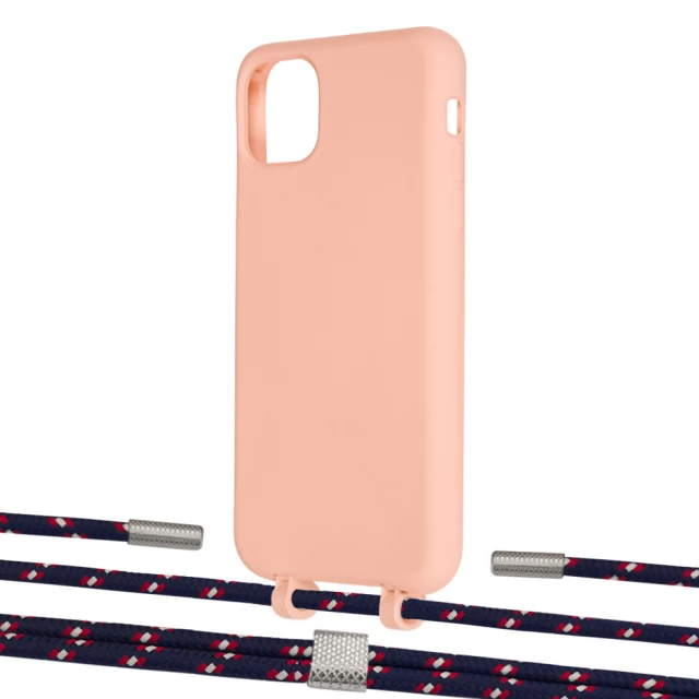 Чехол Upex Alter Eyelets for iPhone 11 Pro Max Tangerine with Twine Blue Marine and Fausset Silver (UP107385)