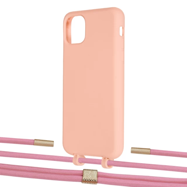Чохол Upex Alter Eyelets for iPhone 11 Pro Max Tangerine with Twine Coral and Fausset Gold (UP107390)