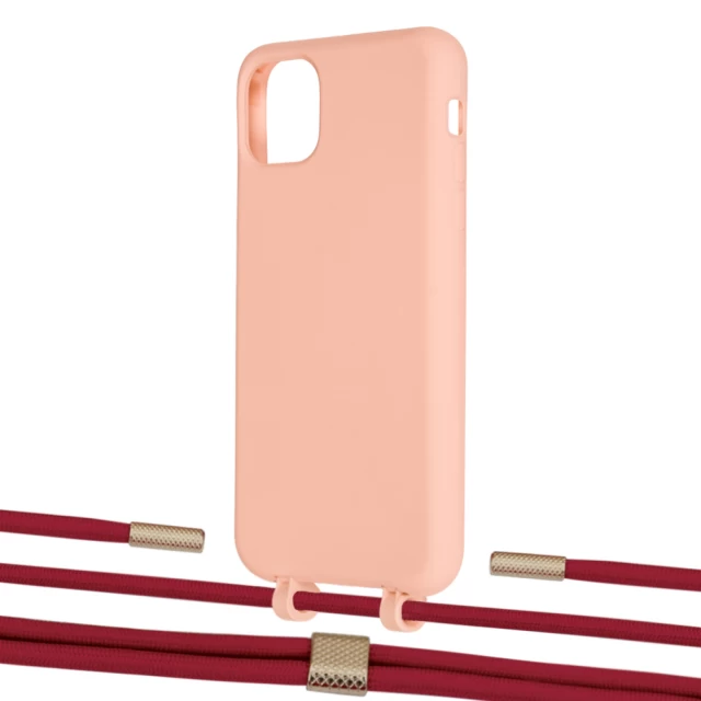 Чехол Upex Alter Eyelets for iPhone 11 Pro Max Tangerine with Twine Red and Fausset Gold (UP107391)