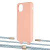 Чохол Upex Alter Eyelets for iPhone 11 Pro Max Tangerine with Twine Turquoise and Fausset Gold (UP107401)