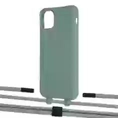 Чохол Upex Alter Eyelets for iPhone 11 Pro Max Basil with Twine Gray and Fausset Matte Black (UP107412)