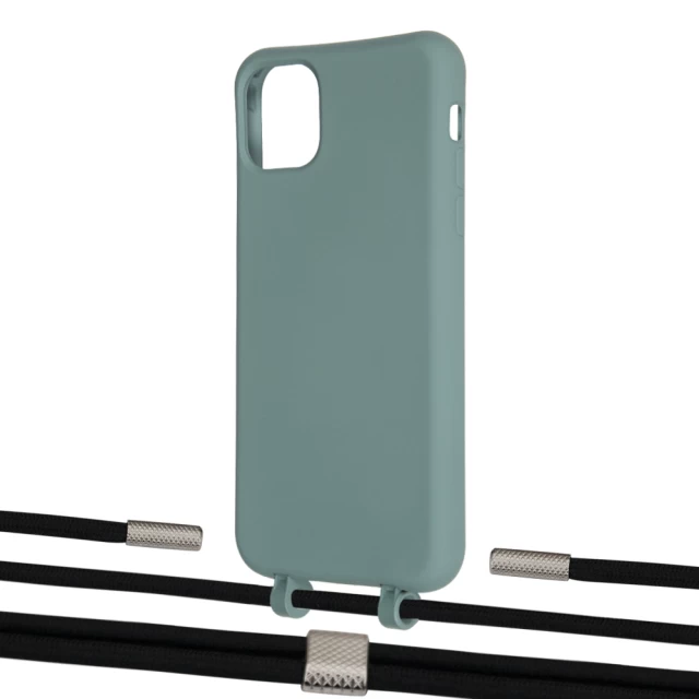 Чехол Upex Alter Eyelets for iPhone 11 Pro Max Basil with Twine Black  and Fausset Silver (UP107421)