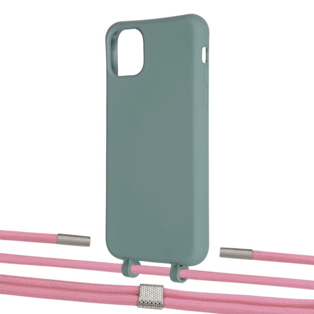 Чехол Upex Alter Eyelets for iPhone 11 Pro Max Basil with Twine Coral and Fausset Silver (UP107424)