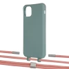 Чохол Upex Alter Eyelets for iPhone 11 Pro Max Basil with Twine Cantaloupe and Fausset Silver (UP107426)