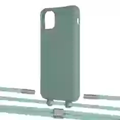 Чехол Upex Alter Eyelets for iPhone 11 Pro Max Basil with Twine Pistachio and Fausset Silver (UP107428)