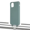 Чохол Upex Alter Eyelets for iPhone 11 Pro Max Basil with Twine Gray and Fausset Silver (UP107429)