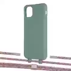 Чохол Upex Alter Eyelets for iPhone 11 Pro Max Basil with Twine Mulberry and Fausset Silver (UP107431)