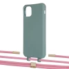 Чохол Upex Alter Eyelets for iPhone 11 Pro Max Basil with Twine Coral and Fausset Gold (UP107441)