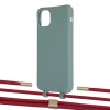 Чохол Upex Alter Eyelets for iPhone 11 Pro Max Basil with Twine Red and Fausset Gold (UP107442)