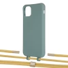 Чохол Upex Alter Eyelets for iPhone 11 Pro Max Basil with Twine Sunflower and Fausset Gold (UP107444)