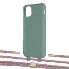 Чехол Upex Alter Eyelets for iPhone 11 Pro Max Basil with Twine Mulberry and Fausset Gold (UP107448)