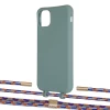 Чохол Upex Alter Eyelets for iPhone 11 Pro Max Basil with Twine Blue Sunset and Fausset Gold (UP107451)