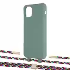 Чехол Upex Alter Eyelets for iPhone 11 Pro Max Basil with Twine Critical Camouflage and Fausset Gold (UP107454)