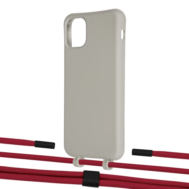 Чехол Upex Alter Eyelets for iPhone 11 Pro Max Anchor with Twine Red and Fausset Matte Black (UP107459)