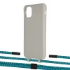 Чохол Upex Alter Eyelets for iPhone 11 Pro Max Anchor with Twine Cyan and Fausset Matte Black (UP107466)