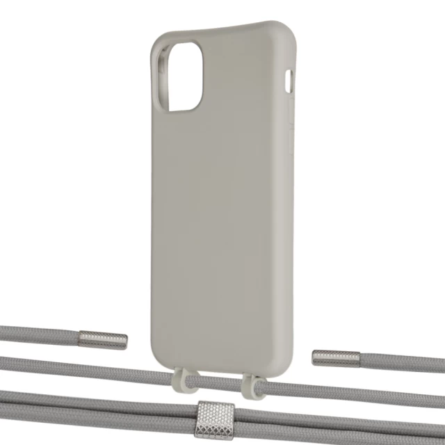 Чохол Upex Alter Eyelets for iPhone 11 Pro Max Anchor with Twine Gray and Fausset Silver (UP107480)