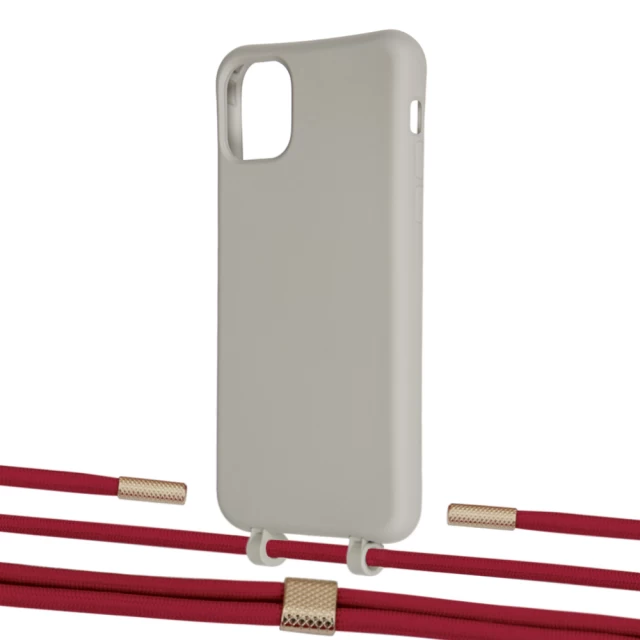 Чехол Upex Alter Eyelets for iPhone 11 Pro Max Anchor with Twine Red and Fausset Gold (UP107493)