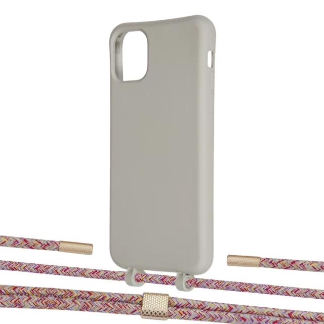 Чехол Upex Alter Eyelets for iPhone 11 Pro Max Anchor with Twine Mulberry and Fausset Gold (UP107499)