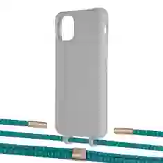 Чохол Upex Alter Eyelets for iPhone 11 Pro Max Anchor with Twine Cyan and Fausset Gold (UP107500)