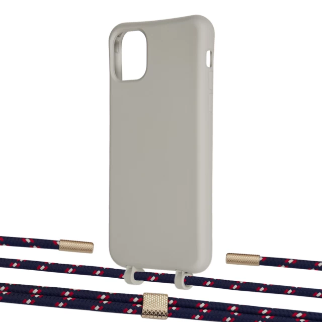 Чохол Upex Alter Eyelets for iPhone 11 Pro Max Anchor with Twine Blue Marine and Fausset Gold (UP107504)