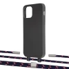 Чохол Upex Alter Eyelets for iPhone 12 | 12 Pro Onyx with Twine Blue Marine and Fausset Silver (UP107538)