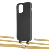 Чохол Upex Alter Eyelets for iPhone 12 | 12 Pro Onyx with Twine Sunflower and Fausset Gold (UP107546)