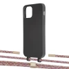 Чехол Upex Alter Eyelets for iPhone 12 | 12 Pro Onyx with Twine Mulberry and Fausset Gold (UP107550)