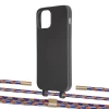 Чехол Upex Alter Eyelets for iPhone 12 | 12 Pro Onyx with Twine Blue Sunset and Fausset Gold (UP107553)