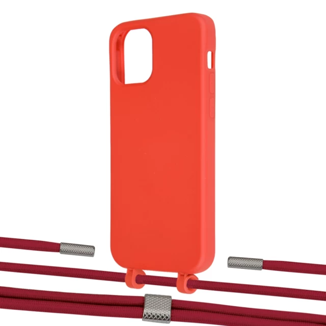 Чехол Upex Alter Eyelets for iPhone 12 | 12 Pro Red with Twine Red and Fausset Silver (UP107578)