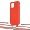Чохол Upex Alter Eyelets for iPhone 12 | 12 Pro Red with Twine Cantaloupe and Fausset Silver (UP107579)