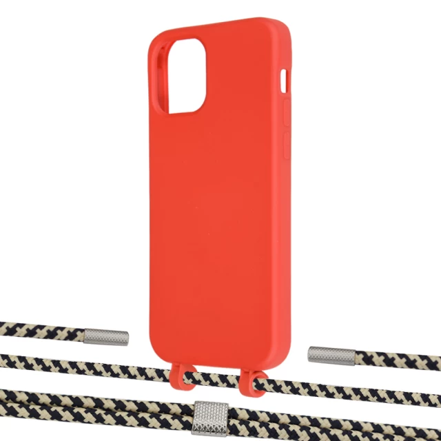 Чохол Upex Alter Eyelets for iPhone 12 | 12 Pro Red with Twine Copper and Fausset Silver (UP107586)