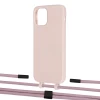 Чохол Upex Alter Eyelets for iPhone 12 | 12 Pro Crepe with Twine Rose Gold and Fausset Matte Black (UP107610)