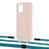 Чохол Upex Alter Eyelets for iPhone 12 | 12 Pro Crepe with Twine Cyan and Fausset Matte Black (UP107619)