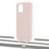 Чехол Upex Alter Eyelets for iPhone 12 | 12 Pro Crepe with Twine Gray and Fausset Silver (UP107633)