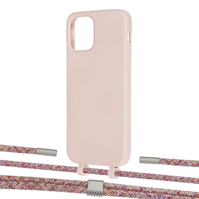 Чохол Upex Alter Eyelets for iPhone 12 | 12 Pro Crepe with Twine Mulberry and Fausset Silver (UP107635)