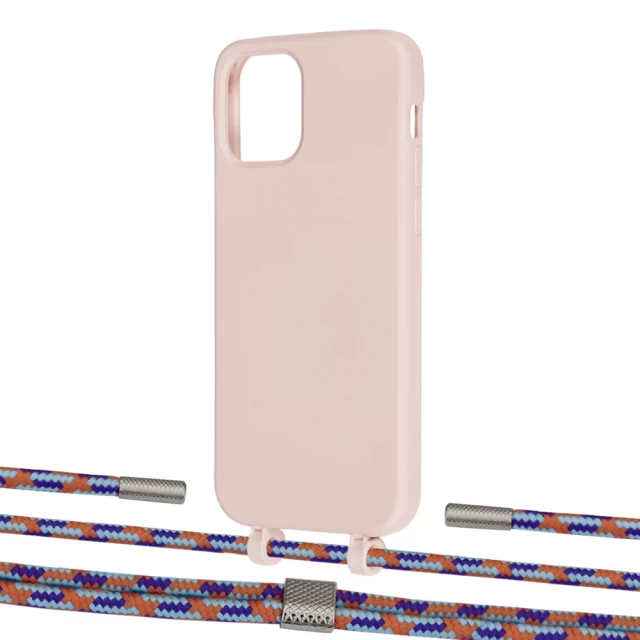 Чехол Upex Alter Eyelets for iPhone 12 | 12 Pro Crepe with Twine Blue Sunset and Fausset Silver (UP107638)