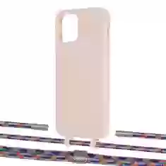 Чехол Upex Alter Eyelets for iPhone 12 | 12 Pro Crepe with Twine Blue Sunset and Fausset Silver (UP107638)