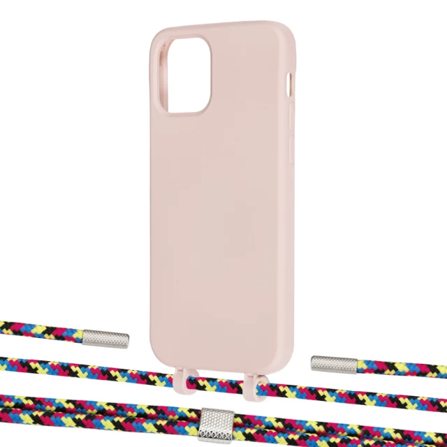 Чехол Upex Alter Eyelets for iPhone 12 | 12 Pro Crepe with Twine Critical Camouflage and Fausset Silver (UP107641)