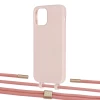 Чехол Upex Alter Eyelets for iPhone 12 | 12 Pro Crepe with Twine Cantaloupe and Fausset Gold (UP107647)