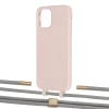 Чохол Upex Alter Eyelets for iPhone 12 | 12 Pro Crepe with Twine Gray and Fausset Gold (UP107650)