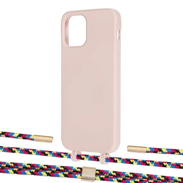 Чехол Upex Alter Eyelets for iPhone 12 | 12 Pro Crepe with Twine Critical Camouflage and Fausset Gold (UP107658)