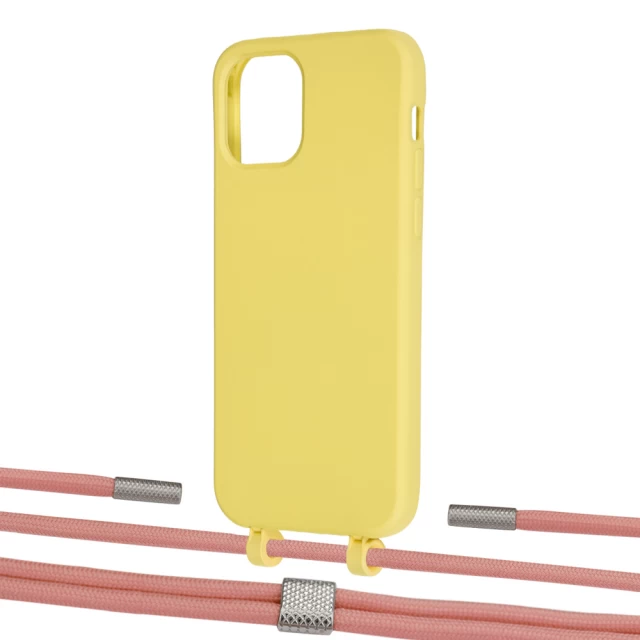 Чехол Upex Alter Eyelets for iPhone 12 | 12 Pro Daffodil with Twine Cantaloupe and Fausset Silver (UP107681)